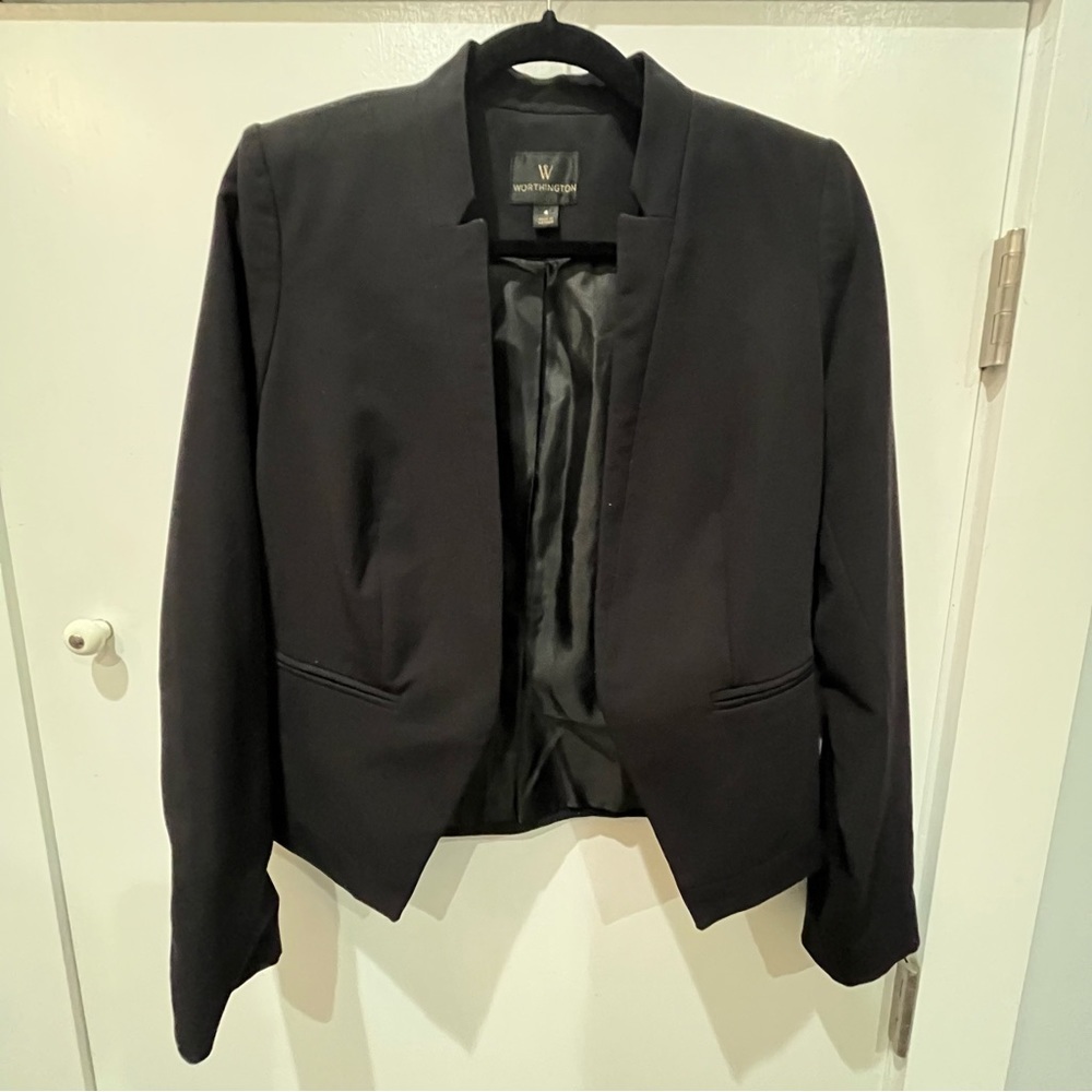 Worthington Black Blazer Size 4
